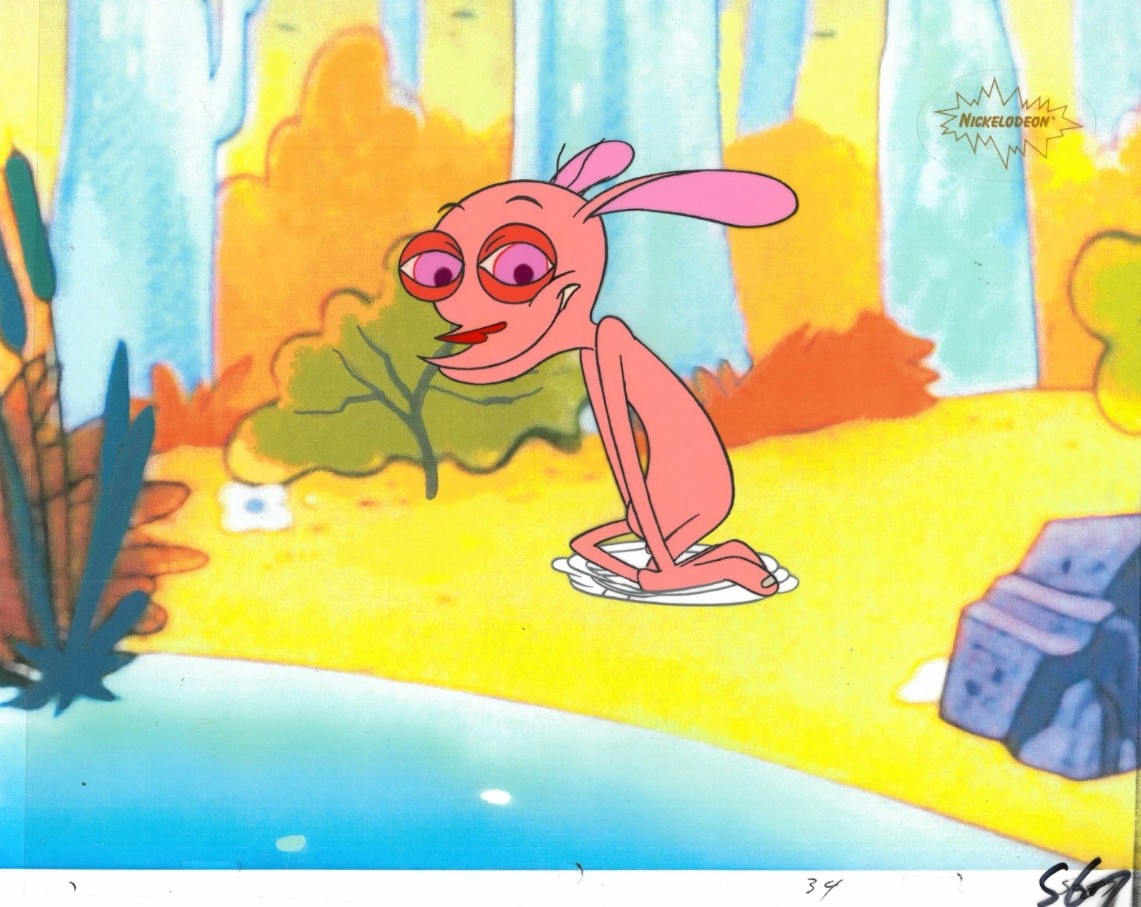 Ren and Stimpy animation cel